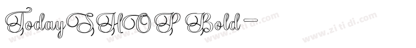 TodaySHOP Bold字体转换